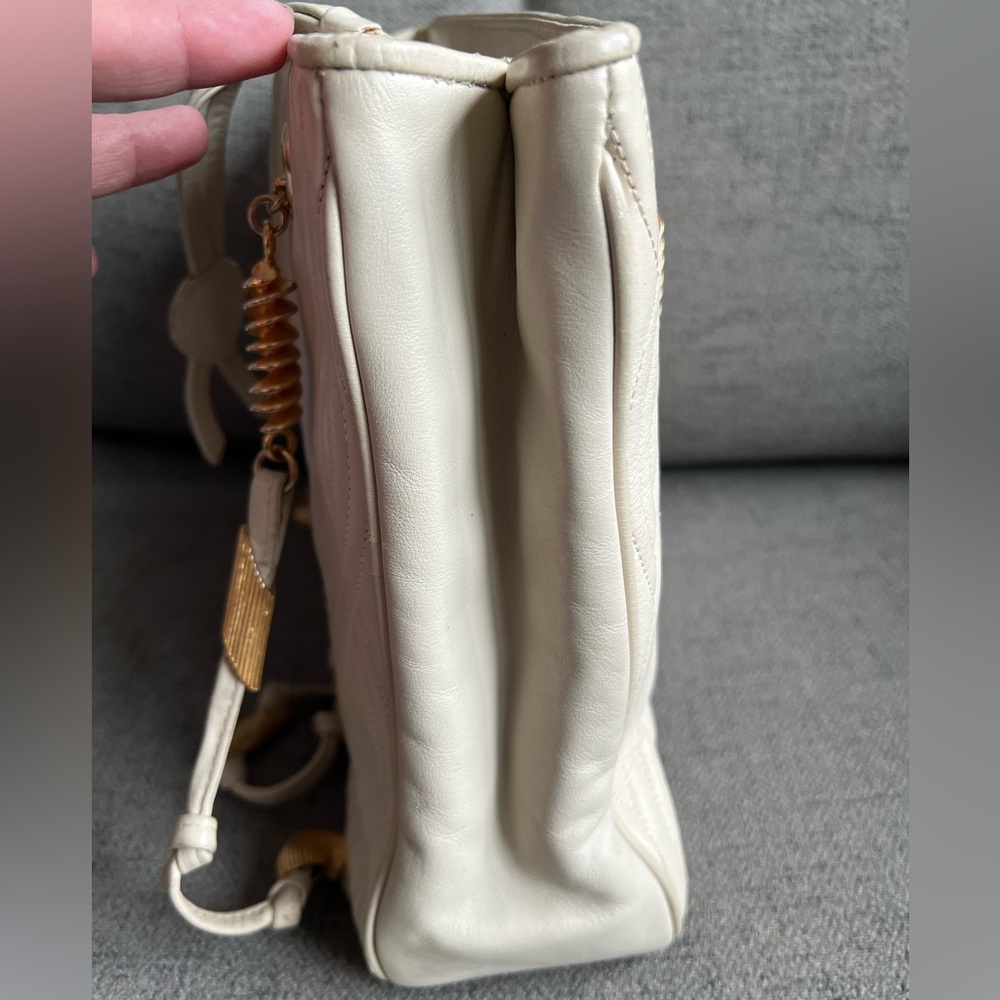 Fendi White Leather Pasta Bag Vintage - Picture 11 of 15